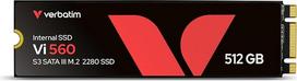 „Verbatim Vi560 S3 M.2“ SSD diskas – 512GB, vidinis kietasis diskas su 3D NAND technologija, mėlynos spalvos, 49363