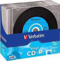 „Verbatim“ 43426 52x vinilo tipo CD-R – plonas dėklas, 10 vnt. pakuotė