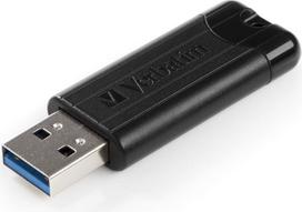 „Verbatim“ 49320 256GB „PinStripe“ USB 3.0 atmintinė – juoda