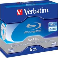 „Verbatim“ BD-R vieno sluoksnio diskai, įrašymo greitis 6x, spausdinimui pritaikytas paviršius „Scratchguard Plus“, 5 vnt.