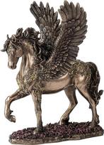 „Veronese Design“ „Divine Pegasus“ sparnuotas arklys, iš šalto liejimo dervos pagaminta gyvūnų skulptūra su bronzos apdaila, 10,5"