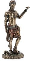 „Veronese Design“ Eshu – jorubų dievas, dieviškasis apgavikas, šalto liejimo dervos statulėlė, antikinės bronzos spalvos, 8,5"