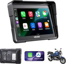 „VEVOR“ motociklo navigacijos prietaisas, 7 colių, su „Apple CarPlay“ ir „Android Auto“, belaidis