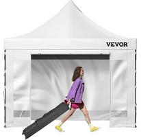 „VEVOR“ pavėsinė – vandeniui atspari 3 x 3 m „Pop Up“ palapinė sodui su šoninėmis sienelėmis, pavėsinė terasai, lauko sąlygoms pritaikyta, sulankstoma, atspari saulės spinduliams, lietui ir sniegui, apsauganti nuo UV spindulių, su ratukais ir maišu, skirt