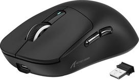 „VGN GAMEPOWER“ x „Attack Shark X3“ superlengva belaidė žaidimų pelė, 49 g, ultralengva pelė, 26 000 DPI, „PixArt PAW3395“, 2,4 GHz/BT/laidinis ryšys, PTFE pėdelės, iki 200 valandų baterijos veikimo laikas, G502, PC/Xbox/PS/Mac, juoda