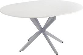 „Vicco Loyd“ valgomojo stalas, baltas/pilkas, 120 x 76,5 cm | Išskleidžiamas, prireikus galima padidinti stalo paviršių