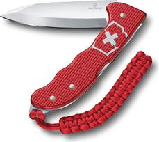 „Victorinox“ vyriškas kišeninis peilis „Hunter Pro Alox“ su 4 funkcijomis, ypač tvirtu fiksavimo mechanizmu, diržo spaustuku ir „Paracord“ pakabuku, raudonas, 136 mm