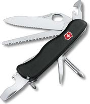 „Victorinox“, kišeninis peilis „Trailmaster MW“, 111 mm, juodas (4 funkcijos, skardinės atidarytuvas, viena ranka užfiksuojamas peilis su dantytu ašmeniu)