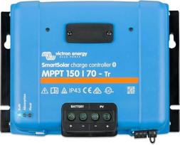 „Victron SmartSolar MPPT“ saulės energijos įkrovimo reguliatorius 150/70 TR, 12 V, 24 V, 48 V, 150 V, PV įvestis, maks. 70 A.