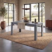 „Vida Designs“ „Medina“ valgomojo stalas, 6 vietų, iš MDF medžio, stačiakampis, modernus virtuvės valgomojo stalas, pilkos spalvos