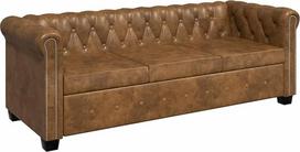 „vidaXL“ 2/3/2+3 vietų „Chesterfield“ sofa / sofos – poilsio / biuro baldai – dirbtinė oda