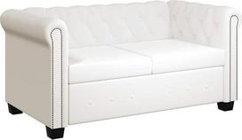 „VidaXL“ 2- ir 3-vietė „Chesterfield“ sofa / sofos komplektas, dirbtinės odos biuro baldų rinkinys