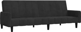 „vidaXL“ dviejų vietų sofa-lova su mediniu rėmu, sofa-lova, skirta svetainei, namų kinui, biurui, sofa-lova, poilsio lova, svečių lova, juodas aksomas