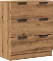 „vidaXL“ komoda „Artisan Oak“, 60 x 30 x 70 cm, pagaminta iš medžio