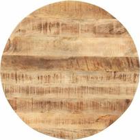 „vidaXL“ masyvi medinė atsarginė valgomojo stalo plokštė iš mangmedžio, apvali, 50 cm, 15–16 mm