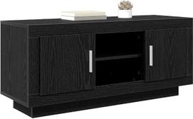 „vidaXL“ televizoriaus spintelė, 102 x 35 x 45 cm, juodo ąžuolo imitacijos medžio medžiaga