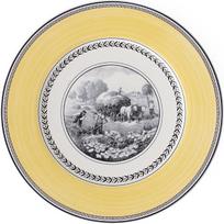 „Villeroy & Boch Audun Ferme“ padėkliukai, 30 cm, aukščiausios kokybės porcelianas, balti/pilki/geltoni