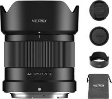 „VILTROX AF 25 mm F1.7“ objektyvas, skirtas „Nikon“ Z-mount jungčiai, f/1,7, didelio diafragmos skersmens, automatinio fokusavimo, fiksuoto židinio nuotolio, suderinamas su „Nikon Z-Mount“ fotoaparatais: Z5, Z50, Z6, Z6II, Z7, Z7II, ZFC, Z30, Z9, Z8, ZF