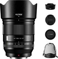 „VILTROX AF 56 mm F1.2 Pro XF“ objektyvas, skirtas „Fuji X-Mount“ sistemai, 56 mm f/1,2 plataus kampo automatinio fokusavimo APS-C fiksuoto židinio nuotolio objektyvas su „HyperVCM“ varikliu, suderinamas su „Fuji“ fotoaparatais „X-H2“, „X-H2S“, „X-T5“, „X