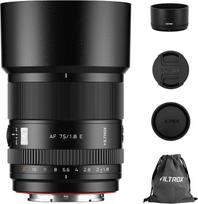 „VILTROX AF 75 mm F1.8 f/1.8 EVO APS-C Portrait E“ objektyvas, skirtas „Sony E-Mount“ fotoaparatams