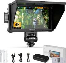 „VILTROX DC-550“ kameros lauko monitorius, 1200 nit, 5,5 colio, 4K HDMI kameros monitorius su baterija, „Full HD“ 1920 x 1080 IPS, 5,5 colių 3D LUT su apsauginiu dangteliu nuo saulės, laikymo maišelis, skirtas „Sony“, „Canon“ ir „Nikon“ DSLR fotoaparatams
