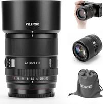 „VILTROX“ 90 mm F2.2 EVO FE objektyvas, skirtas „Sony“ E-mount fotoaparatams – teleobjektyvas su didele diafragma, automatiniu fokusavimu, pritaikytas APS-C jutikliui, skirtas „Sony“ A7V, A7RV, ZV-E1, a6400, a6500, a6600 modeliams