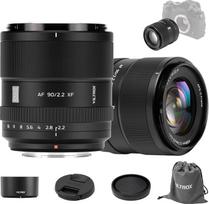 „VILTROX“ 90 mm F2.2 EVO XF objektyvas, skirtas „Fuji X-Mount“ fotoaparatams – teleobjektyvas su dideliu diafragmos atidarymu, automatinio fokusavimo funkcija, skirtas APS-C jutikliui, tinka „Fuji X-T30“, „XT30II“, „XT30III“ ir „X-T50“ modeliams