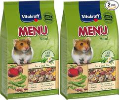 „Vitakraft Menu Vital“ – maistas žiurkėnams su daržovėmis, riešutais, būtinais vitaminais ir mineralais, be pridėto cukraus ir grūdų (1 x 1 kg) (2 vnt. pakuotė)