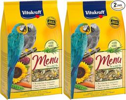 „Vitakraft Menu“, papūgų pašaras su riešutais ir daržovėmis, su vitaminais ir mineralais, be pridėto cukraus (1 x 3 kg) (2 vnt. pakuotė)