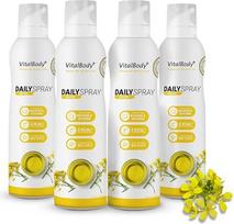 „VitalBody+ DailySpray“ 4 vnt. pakuotė – rapsų aliejaus purškiklis kepimui ir griliavimui