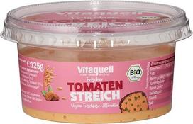 „Vitaquell“ ekologiškas šviežių pomidorų kremas, veganiška sūrio pakaitalas, 125 g indelis