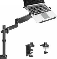 „VIVO Stand-V101L“ reguliuojamas nešiojamojo kompiuterio stovas, skirtas 25,4–15,6 colių ekranams, juodos spalvos