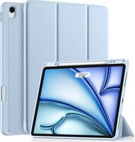 „Vobafe“ dėklas „iPad Air“ 13 colių M4 2026 / M3 2025 / M2 2024 | su rašiklio laikikliu, triskleidžiamu atraminiu apsauginiu dangteliu, lanksčiu TPU nugarėle, automatiniu įjungimo/išjungimo režimu, šviesiai mėlynos spalvos
