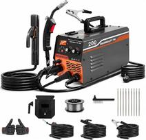 „VOBOR“ su šerdimi vielos suvirinimo aparatas be dujų, 200 A, su „Synergy“ technologija, 3-in-1 elektrodinis suvirinimo aparatas (Flux MIG/ARC, MMA/Lift TIG), „Hotstart“ ir „Anti-Stick“ funkcijomis, IGBT inverterinis suvirinimo aparatas su 1,0 mm viela