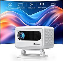 „VOPLLS“ mini projektorius, namų kino sistema, mažas projektorius, mobilusis telefonas, nešiojamasis projektorius, 1080 HD, 400 ANSI, dviejų dažnių „Wi-Fi“ (2,4/5 GHz), „Bluetooth“ 5.2, elektroninis fokusavimas, trapezoidinės iškraipos korekcija, suderina