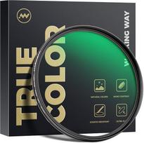 „WalkingWay“ 49 mm „True Colour“ CPL filtras, pagamintas iš HD optinio stiklo, apskritiminis poliarizacinis filtras su 28 kartų daugkartine danga, atsparus įbrėžimams ir pirštų atspaudams, su aliuminio rėmeliu, skirtas DSLR ir fotoaparatams