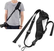 „WANBY“ fotoaparato paminkštintas peties ir kaklo diržas su greito atsegimo mechanizmu, skirtas DSLR ir SLR fotoaparatams