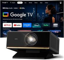 „WANBO X7 Pro Max“ išmanusis projektorius, namų kino sistema, tinkamas naudoti dienos šviesoje, su oficialia „Google TV 14“ ir „Netflix“, 1500 ANSI, 4K palaikymas, MEMC HDR10, 20 W „Dolby eARC“, HDMI 2.1, „WLAN“ ir „Bluetooth“, 1080p FHD lauko projektoriu