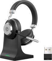 „Wantek“ belaidės „Bluetooth“ ausinės su aktyviąja triukšmo slopinimo funkcija (ANC), „Bluetooth 5.3“, kristalinio skaidrumo mikrofonu, 30 val. baterijos veikimo trukme, lengvos ir ergonomiškos – idealios biurui, namų biurui ir vaizdo konferencijoms