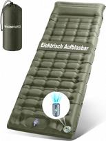 „WARMTUYO“ miegamasis kilimėlis, kempingo oro čiužinys su elektriniu siurbliu, 12 cm storio čiužinys, lauko pripučiamas miegamasis kilimėlis, ypač lengvas, skirtas palapinei, paplūdimiui, kelionėms, žygiams, dviračių kelionėms, pėsčiųjų žygiams