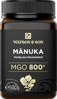 „Watson & Son“ manukos medus, MGO 800+, 500 g, aukščiausios kokybės iš Naujosios Zelandijos