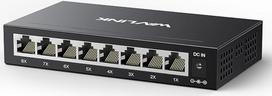 „WAVLINK“ 8 prievadų gigabito „Ethernet“ komutatorius, nevaldomas „Essentials“ komutatorius, namų tinklo šakotuvas, „Ethernet“ skirstytuvas biurui, „Plug & Play“, skirtas statyti ant stalo arba montuoti ant sienos, tylus veikimas