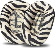 „WC PadZ Max“ ausinių pagalvėlės, skirtos „AirPods Max 1“ ir „AirPods Max 2“ | Gamintojas: „Wicked Cushions“ | Minkštas audinys, didesnis komfortas ir unikalus stilius | Zebra