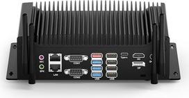 „WEIDIAN“ pramoninis kompiuteris, „Mini PC“ su „Windows 11 Pro“, be ventiliatoriaus, „Core i7-10510U“, 16GB DDR4 RAM, 512GB SSD, 6 x COM (RS232/422/485), GPIO, 4K, 3 ekranai (HD + DP + Type-C), 2 LAN, 8 USB, „Wi-Fi“ ir „Bluetooth“, automatinis įjungimas