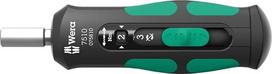 „Wera Kraftform Safe-Torque Speed“ 05075810001 7510 sukimo momento atsuktuvas, 1–3 Nm, 1/4 colio x 1,0 Nm x 1,5 Nm x 2,0 Nm x 2,5 Nm x 3,0 Nm x 147,5 mm