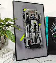„WETCEAOM“ sieninis rėmas, suderinamas su „Lego 42156 Technic Peugeot 9X8 24H Le Mans Hybrid Hypercar“ sieniniu rezultatų skydeliu, suderinamu su „Lego Le Mans“ modeliu