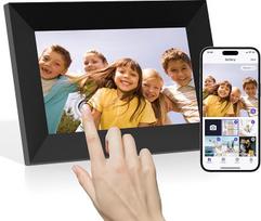 „Wi-Fi“ skaitmeninė nuotraukų rėmelė, 1280 x 800 IPS jutiklinis ekranas, nuotraukų ir vaizdo įrašų dalijimasis per programas, automatinis vaizdo pasukimas, Motinos diena
