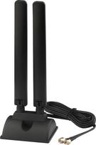 „WiFi-6E“ belaidžio tinklo antena, 2,4/5,8/6 GHz, 5 dBi, su magnetiniu pagrindu, RP-SMA jungtis