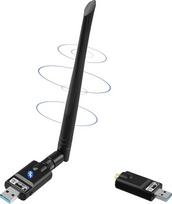 „WiFi“ raktas, 1300Mbps, „WiFi“ adapteris su „Bluetooth 5.0“ siųstuvu ir imtuvu, 802.11 AC, dviejų dažnių, 5 GHz/2,4 GHz, greitasis USB 3.0, didelio stiprumo antena, kompiuterio tinklas, belaidis adapteris, palaiko