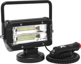 „Willpower“ LED darbo žibintas, 12 V, 24 V, 5 colių, skirtas automobiliams ir traktoriams | Papildomas žibintas, 72 W, su magnetiniu pagrindu, 6000 K baltos spalvos šviesa, IP67 atsparumas vandeniui, visureigio apšvietimas, skirtas visureigiams, sunkvežim
